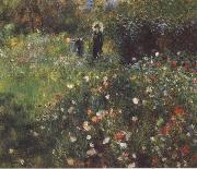 Pierre Renoir Woman with a Parasol in a Garden oil painting picture wholesale